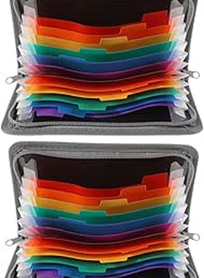 A6 Expanding File Organizer with Zipper Multi Layer Travel Document Storage Folder - Image 1