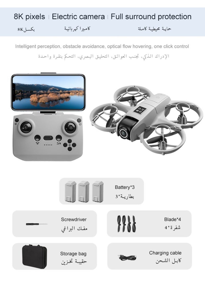 A beginner-friendly, pocket-sized mini aerial photography drone, featuring smart HD filming, all-round protection and intelligent obstacle avoidance - Image 1