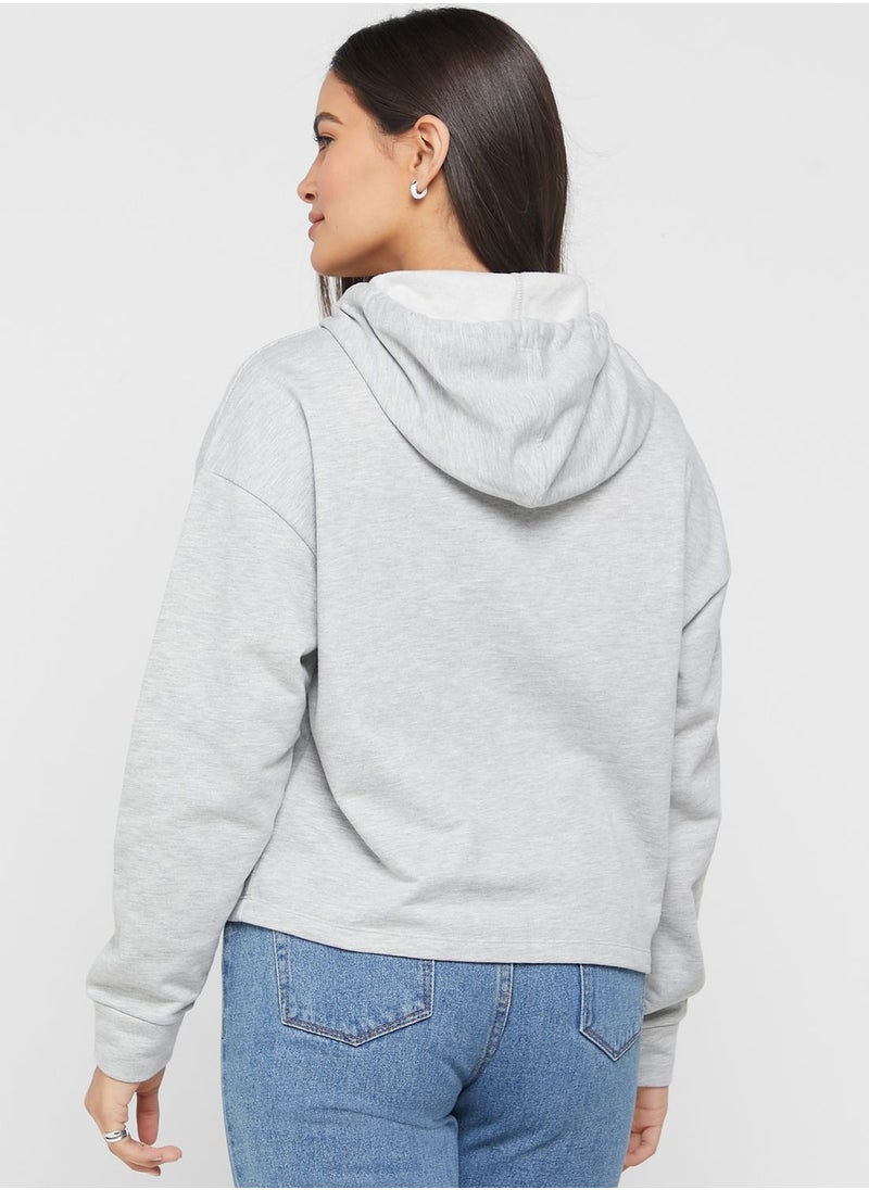 ONLY - Cuffed Knitted Hoodie - Image 1