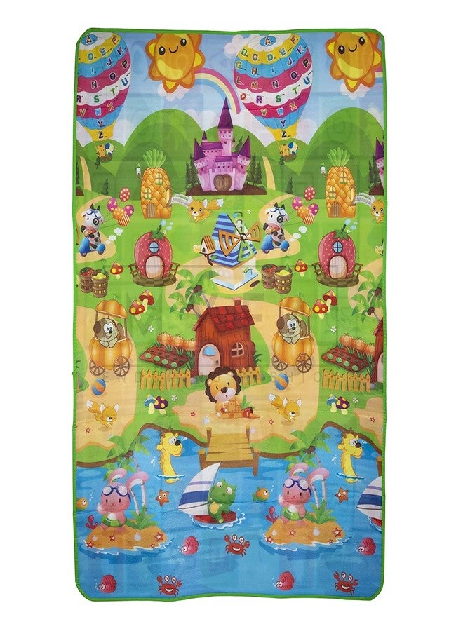 Nirvik Double Sided Waterproof Educational Learning Baby Play Mat for Kids Infant Babies Fun Toy Non-Slip Reversible Portable Thick Mat for Indoor and Outdoor (120 x 180 cm Extra Large) - Image 2