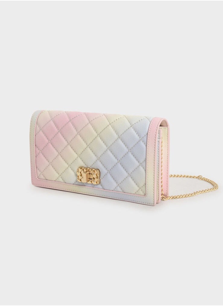 Charles & Keith Charles & Keith Micaela Quilted Long Wallet  - Image 3