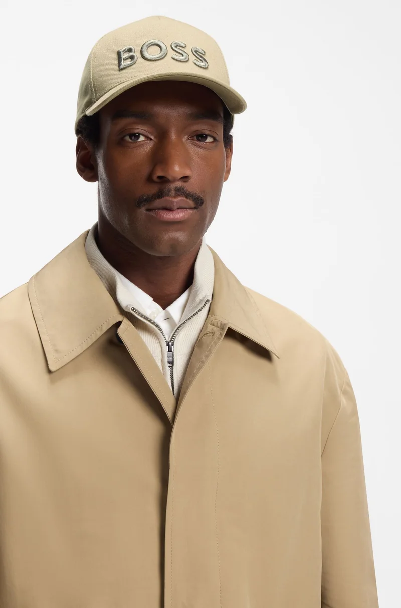 BOSS Khaki Cotton-twill cap with embroidered logo for Men | Best Price UAE