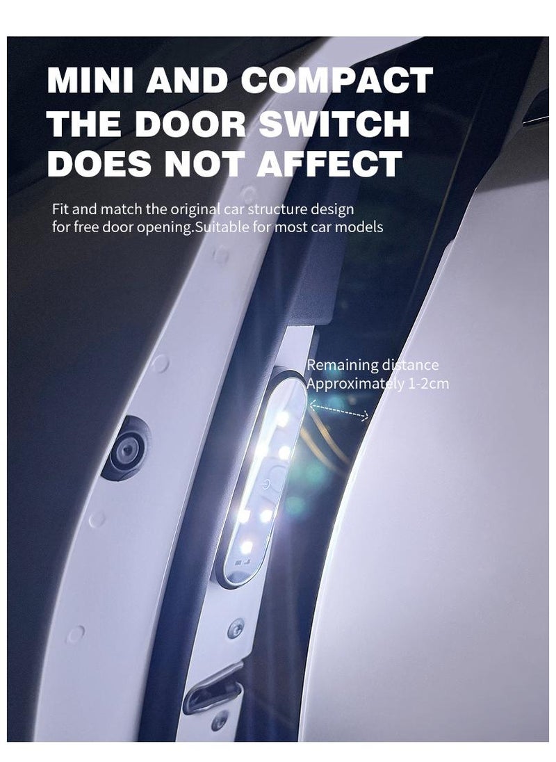 General - 2 Pieces Car Led Anti-Collision Light Warning Door Lighting Sensor Light Atmosphere Welcome Light Set - Image 1