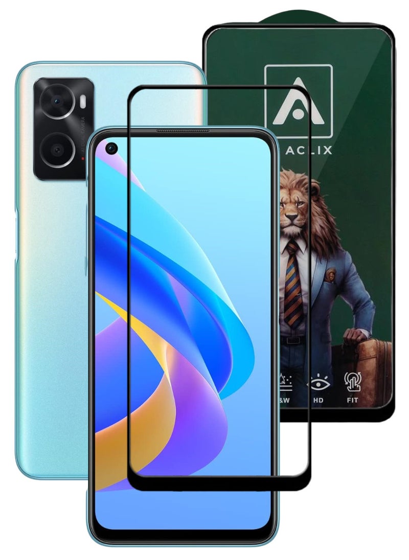 ACLIX Antistatic ESD Dustproof Premium Quality High Definition Tempered Glass Screen Protector Designed For Oppo A76 - Image 1