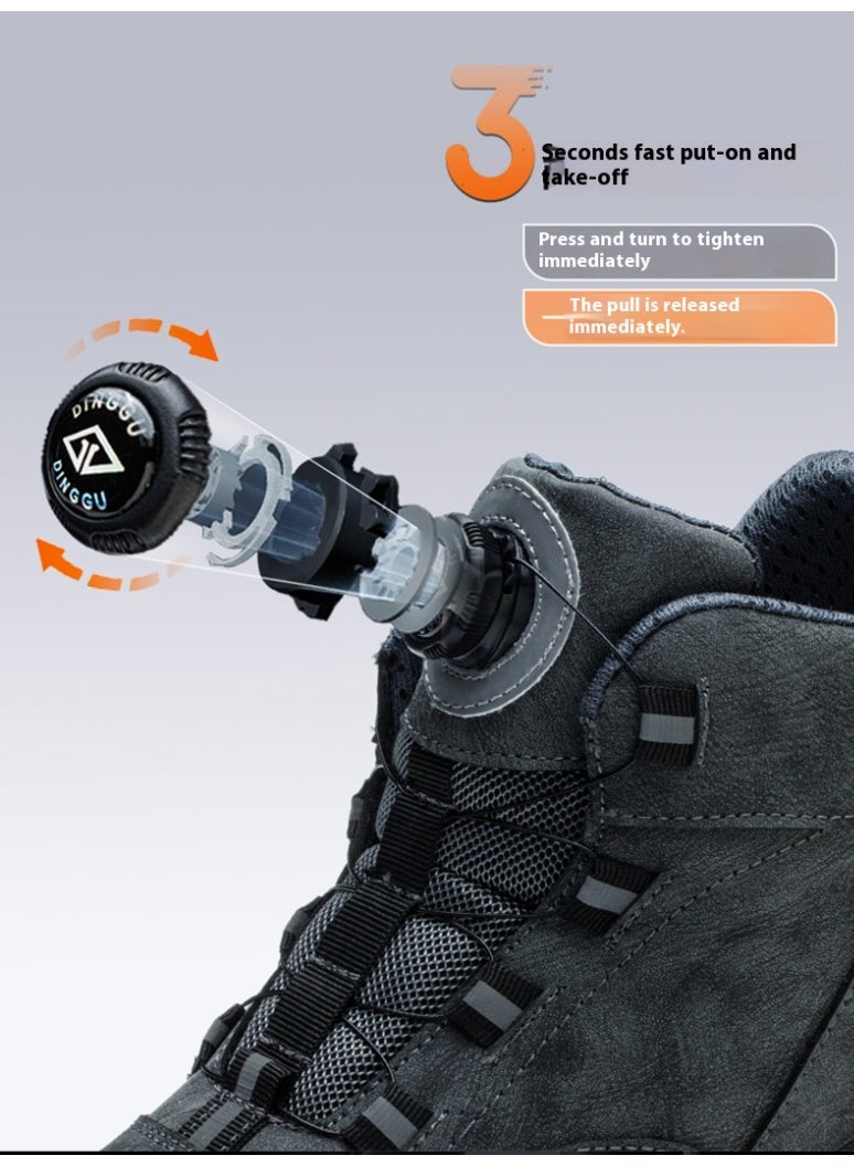 Steel Toe Shoes for Men Lightweight Safety Shoes Comfortable Puncture Proof Slip On Indestructible Work Shoes and Fashion Sneakers. - Image 3