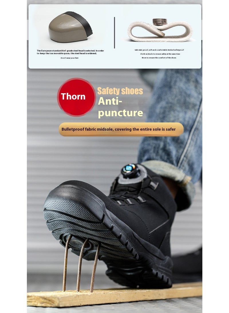Steel Toe Shoes for Men Lightweight Safety Shoes Comfortable Puncture Proof Slip On Indestructible Work Shoes and Fashion Sneakers. - Image 5
