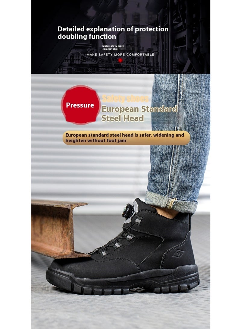Steel Toe Shoes for Men Lightweight Safety Shoes Comfortable Puncture Proof Slip On Indestructible Work Shoes and Fashion Sneakers. - Image 4