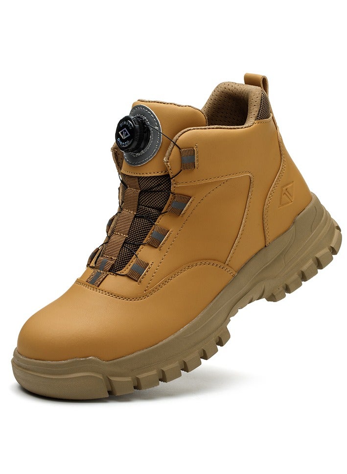 Steel Toe Shoes for Men Lightweight Safety Shoes Comfortable Puncture Proof Slip On Indestructible Work Shoes and Fashion Sneakers. - Image 1
