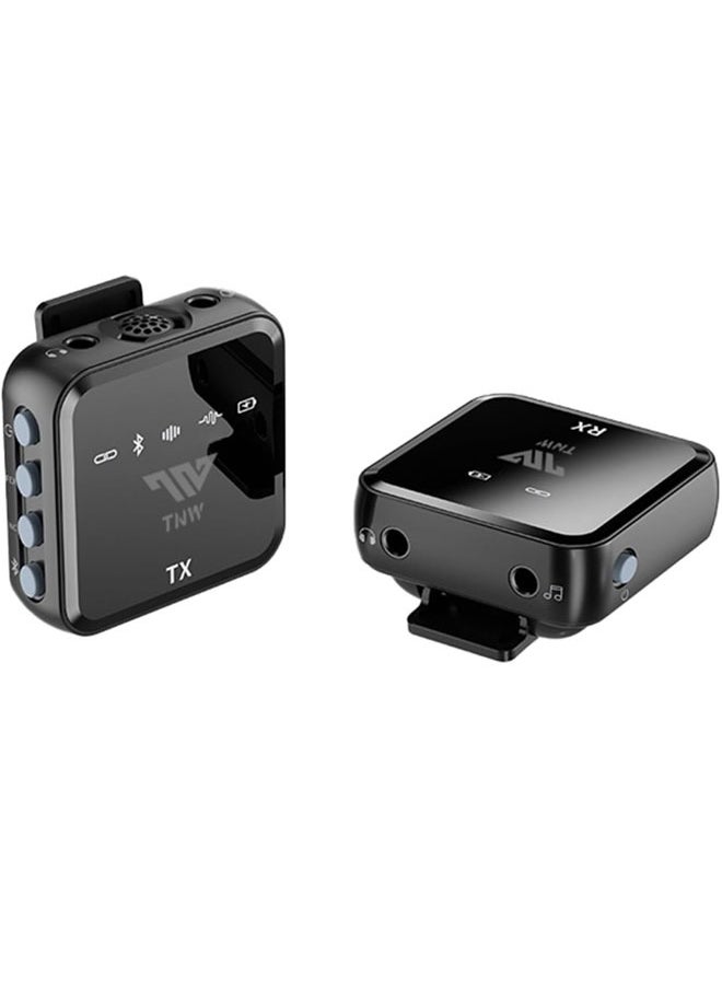 TNW - Wireless Lavalier Microphone, TNW N8 Wireless Mic, 50M Range, 10 Hrs, Compact Wireless Mic System(1 TX +1 RX) for iPhone/Android/DSLR Camera,Vlog,Podcast,Live Streaming,Video Recording,Interview - Image 1