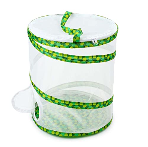 Wisexplorer Butterfly and Insect Garden Habitat Mesh Cage Collapsible Design Bug Terrarium Pop Up 12 x 14 Tall - Image 1