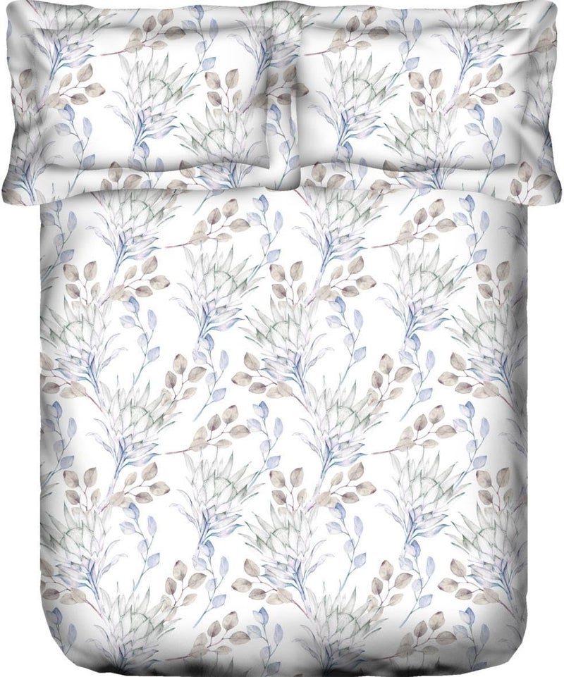 Home Ecstasy 100 Cotton Bedsheet for Double Bed 140TC 1 Bed Sheet Size 87 x 98 inches with 2 Pillow Covers Purple