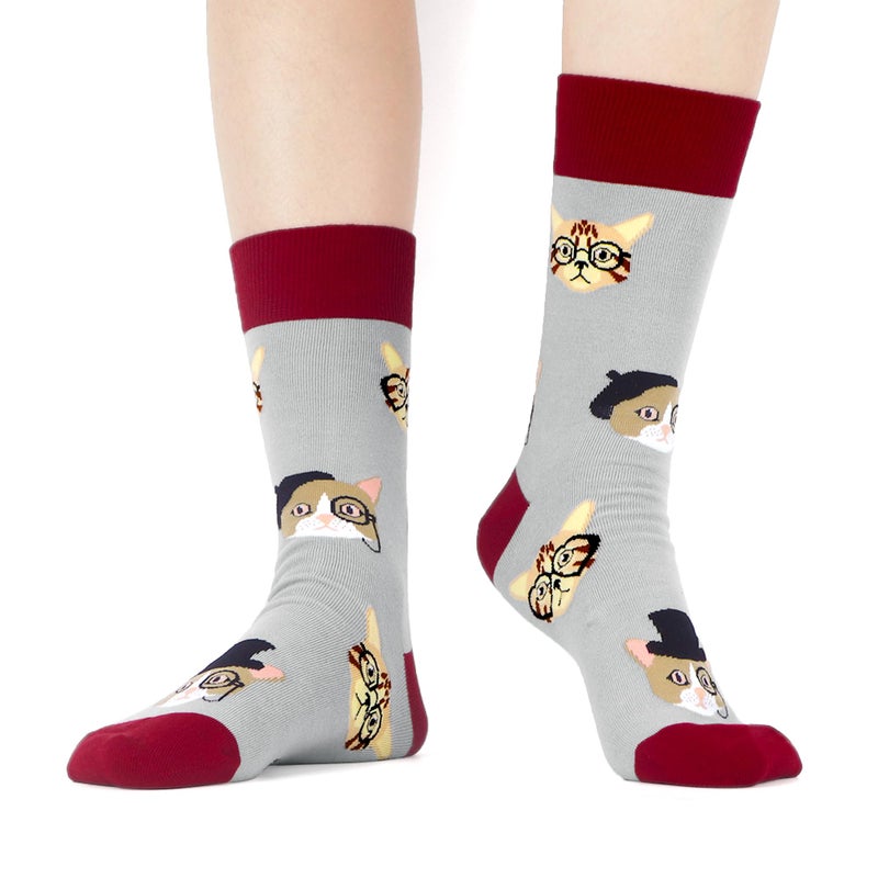 WeciBor Women's Colorful Novelty Pattern Crew Socks, 12 Pack Multicolor Animals, Size 8-12 - Image 5