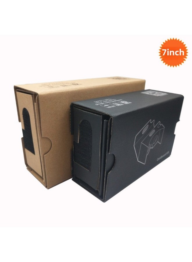 VR Box Carton 3d Glasses Google Carton 2 Generation Google Box Virtual Reality Glasses 7 Inch Enlarged Version-Color:Classic Black Cardboard Second-generation Upgrade 7-inch Enlarged Version - Image 5