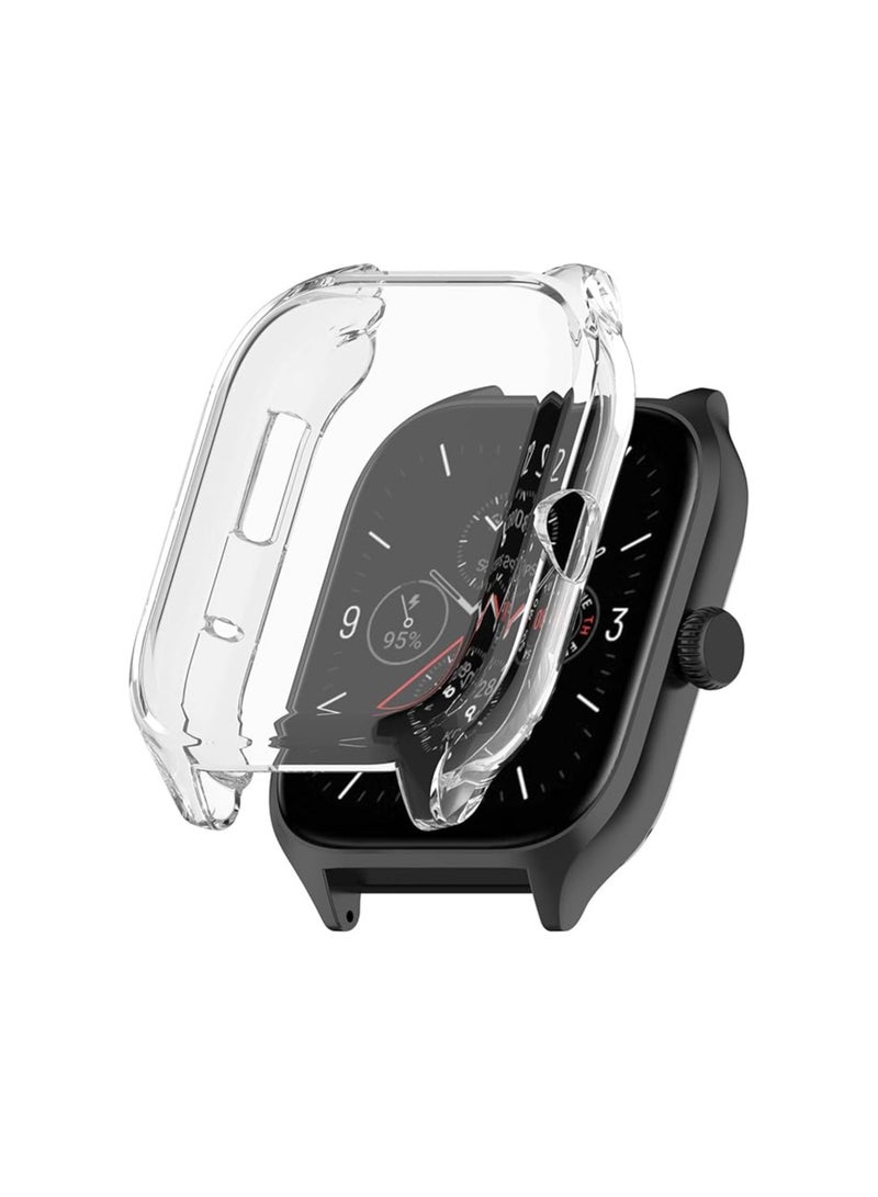 Case Compatible with Amazfit GTS 4 (Not for GTS4 Mini) Case Watch Soft TPU Shockproof Cover Slim Guard Thin Bumper Shell Protector For Amazfit GTS4 (Clear) - Image 1