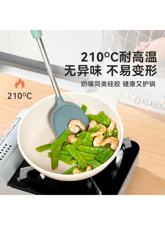 Temeiju Silicone Spatula Non-stick Food-grade Silicone Cooking Utensil For Wok, Frying Pan, And Flat-bottom Pa - Image 1