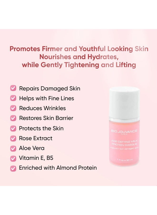 BIO JOUVANCE PARIS Bio Jouvance - Age Defying Milk Protein Mask 1 oz / 30ml Face Skin Care Treatment  - Image 3