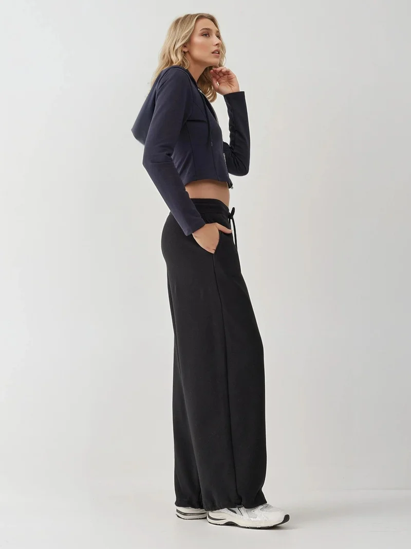HICCUP Barrel Fit Basic Raised Sweatpants