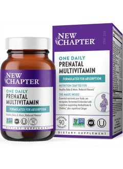 New Chapter Prenatal Vitamins, One Daily Prenatal Multivitamin with Methylfolate + Choline for Healthy Mom & Baby, Gluten Free & Non-GMO, 90 Count  - Image 1