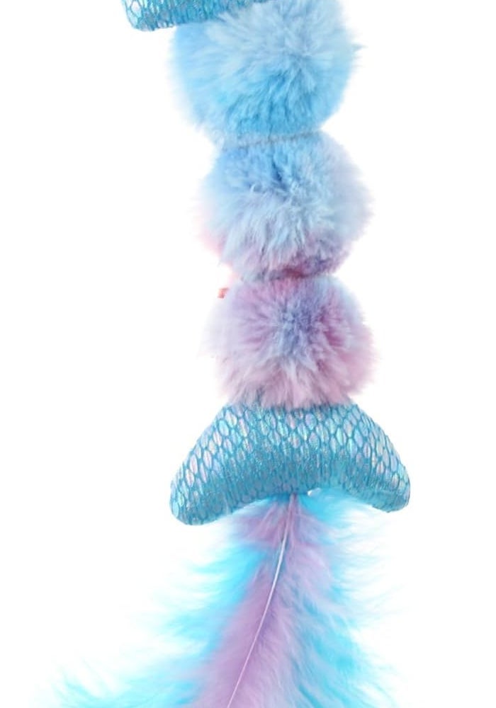 GiGwi Cat Toy Catch & Scratch Catnip Toy with Rattle and Feathers - Image 1