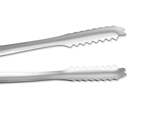 UPSTORE 3PCS Silver 7inch Stainless Steel Kitchen Tongs Utensils Food Tongs Heavy Duty Serving Appetizers Clipping Toast Bread Grilling Buffet Ice Pastry Sandwich Barbecue for Tea Party Coffee Bar Kitchen - Image 4