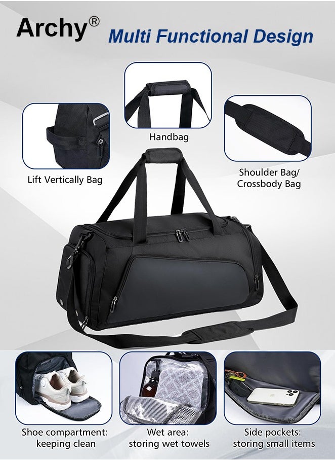 Archy Large-Capacity Shoulder Bag Outdoor Sports Portable Fitness Bag Dry and Wet Separation  - Image 4