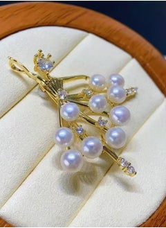 D.COLOR Natural freshwater pearl brooch  - Image 1