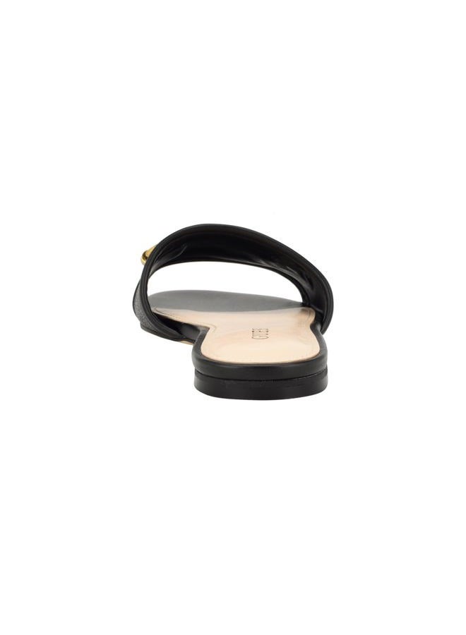 GUESS صندل هامي للنساء، أسود 001، 8، 38.5 EU - Image 5