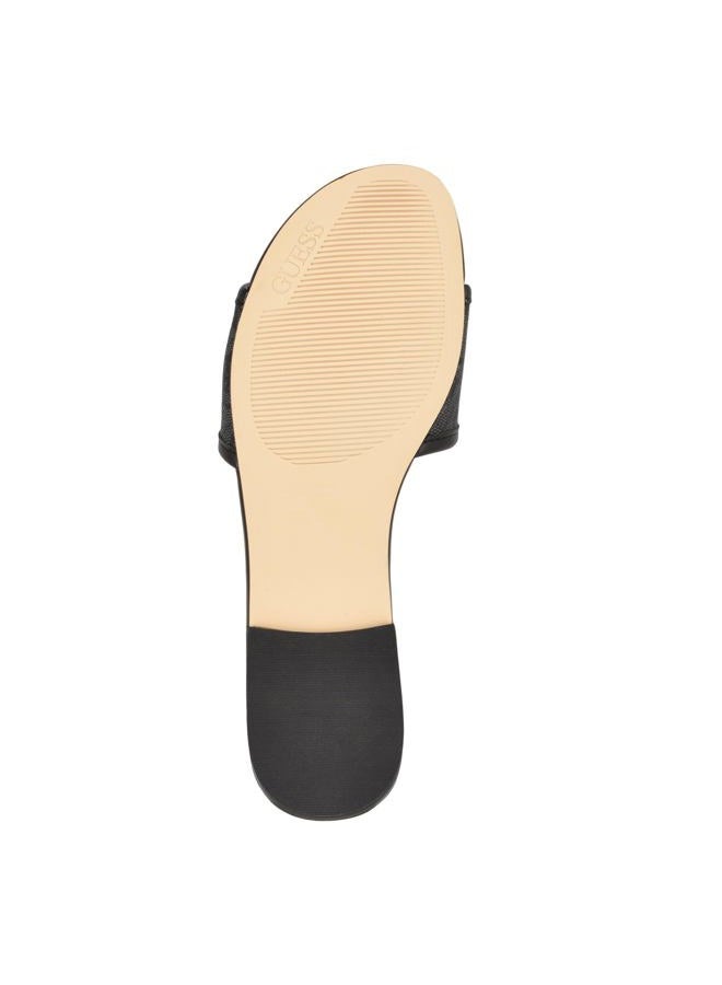 GUESS صندل هامي للنساء، أسود 001، 8، 38.5 EU - Image 4
