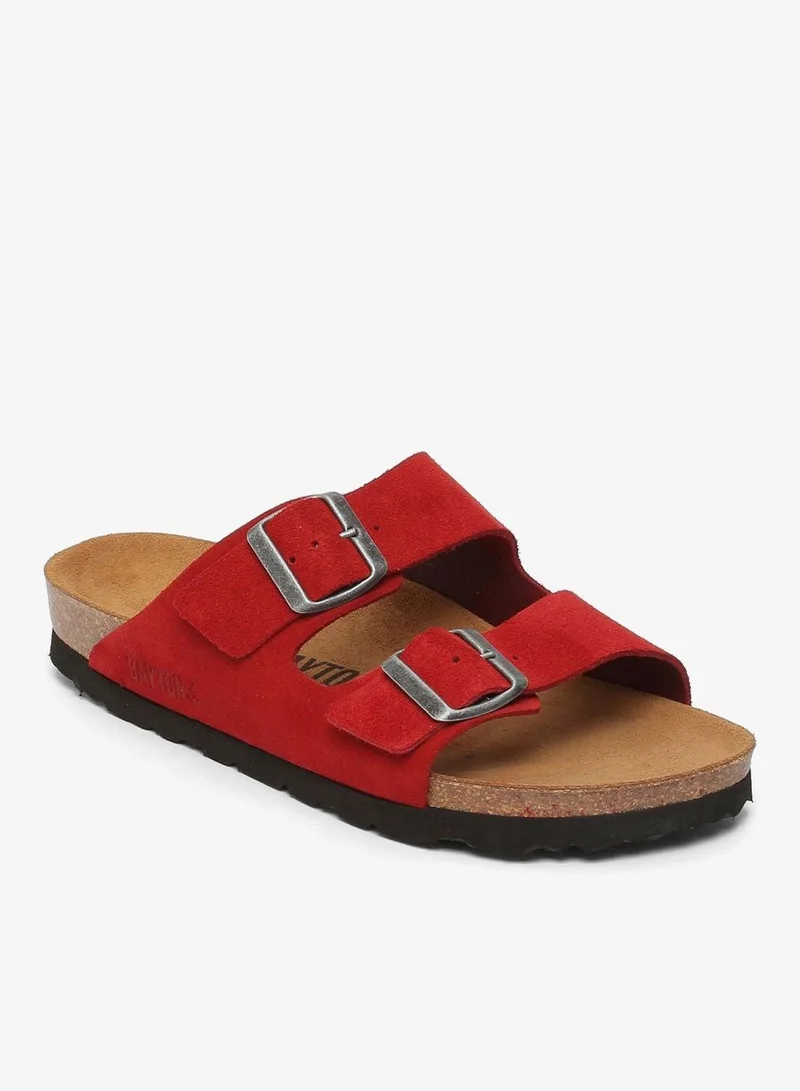 BAYTON Atlas Leather Flat Sandals