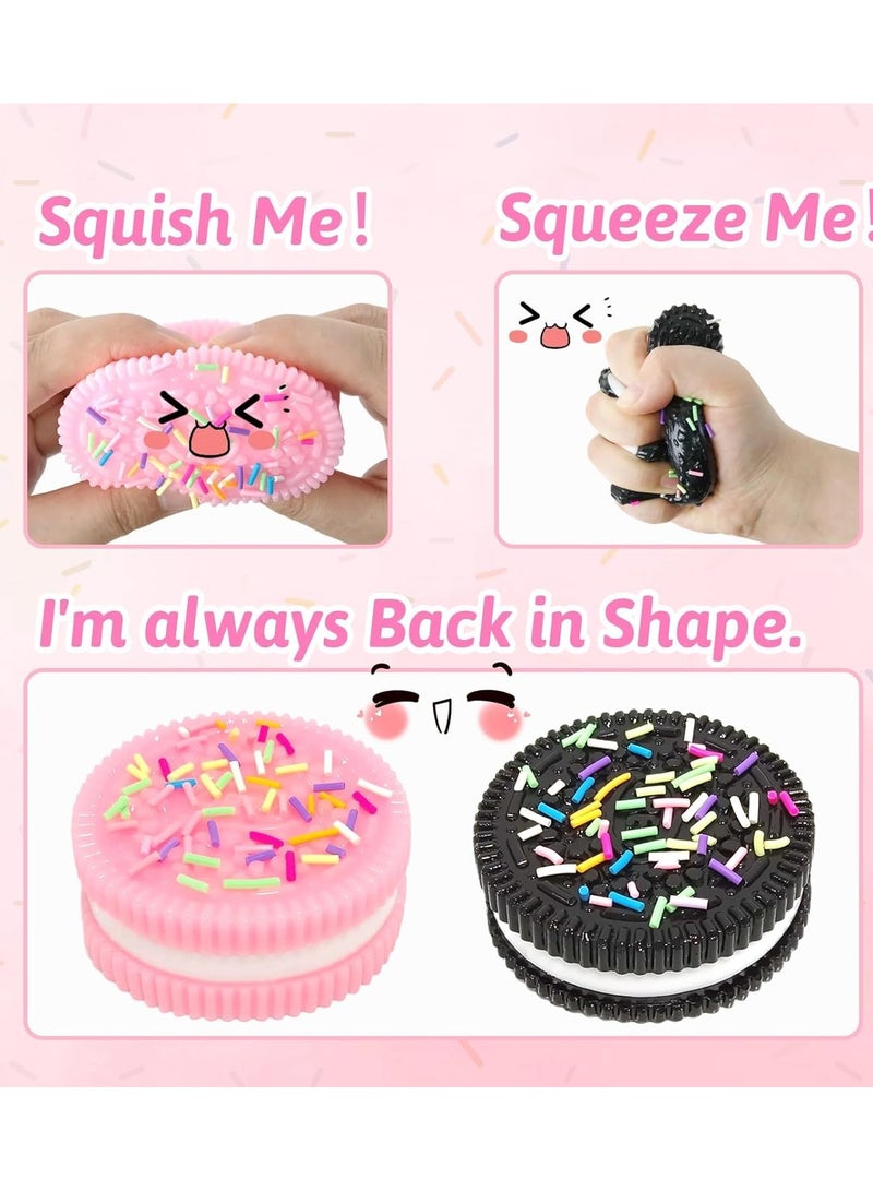 bbet 2pC Squishy Biscuit Stress Relief Toy Fun Fidget Sensory Toy Cute Squishy Squeeze Toy Pinch Decompression Toy for Anxiety Relaxation for Adults Kids Ideal for Stress Relief Perfect Desk Accessory - Image 3