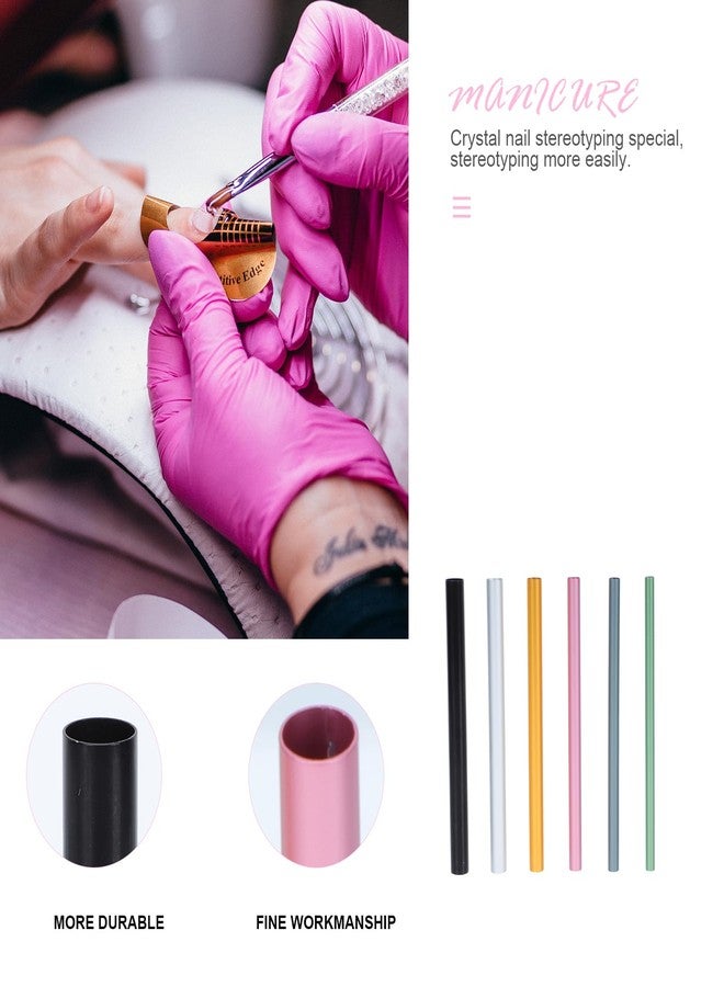 FOMIYES 12Pcs Nail Shaping Rods for Women Crystal Nail Professional Manicure Supplies for DIY Salon Use Easy to Use for Beginners Experts - Image 4