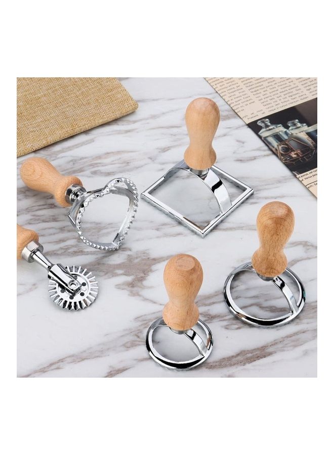 Dough Pattern Mold Cutter silver/Beige 13x8x8cm - Image 5