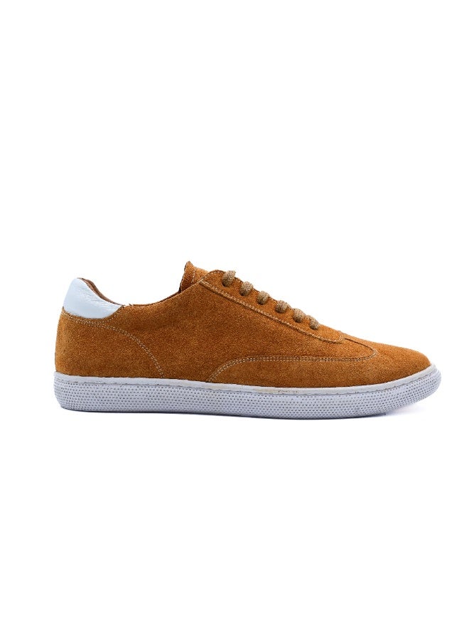Hoog Shoes For Men Two Tone Lace Up Men’s Shoes Casual Sneakers Honey Comb Persian Suede Leather - Image 4