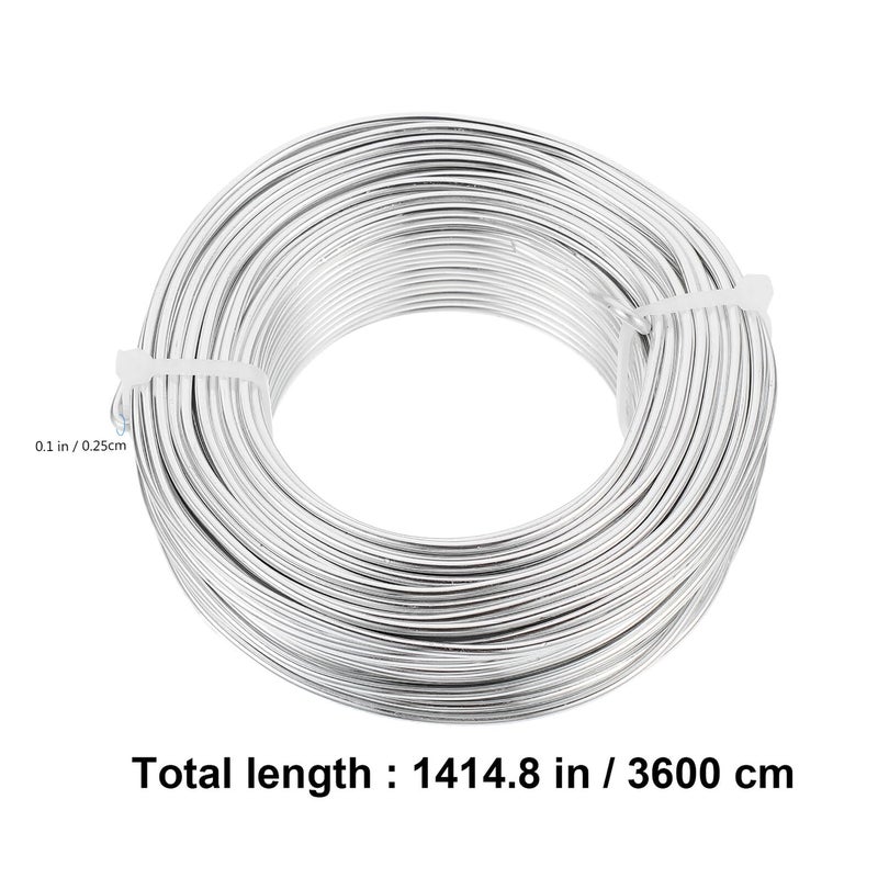 5mm Bendable Aluminum Jewelry Wire Roll Silver Color for DIY Crafting and Sculpting - Image 3