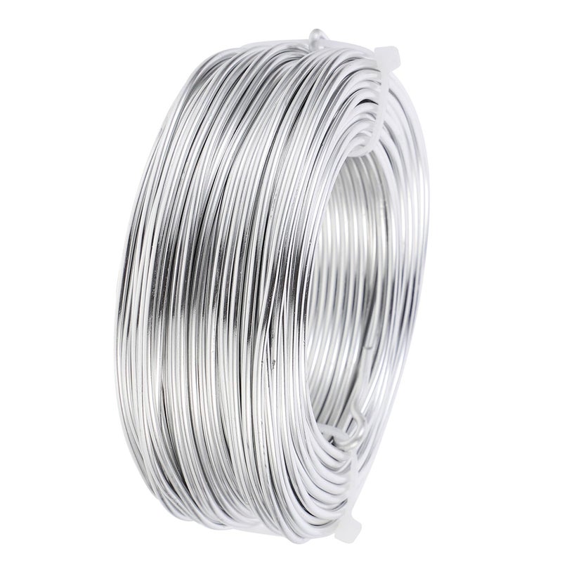 5mm Bendable Aluminum Jewelry Wire Roll Silver Color for DIY Crafting and Sculpting - Image 2