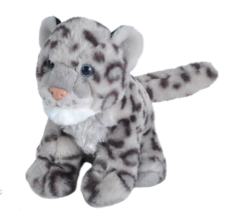 Wild Republic Snow Leopard Plush, Stuffed Animal, Plush Toy, Gifts for Kids, Cuddlekins 8 Inches