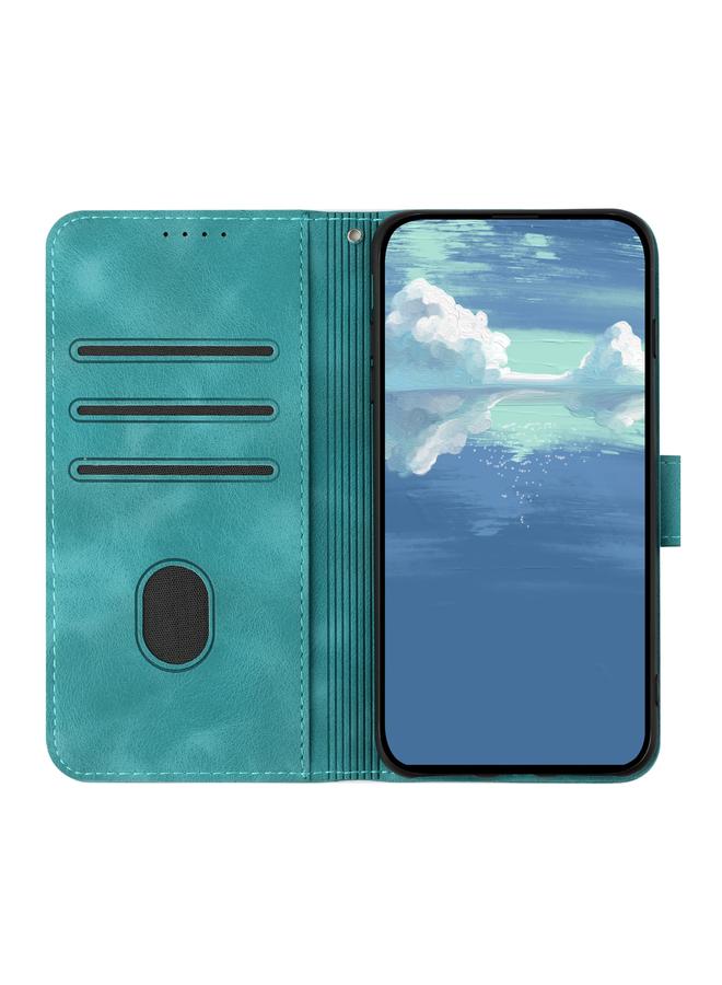 S-TOP Case For Samsung Galaxy A14 4G Line Pattern Skin Feel Leather Phone Case - Image 4