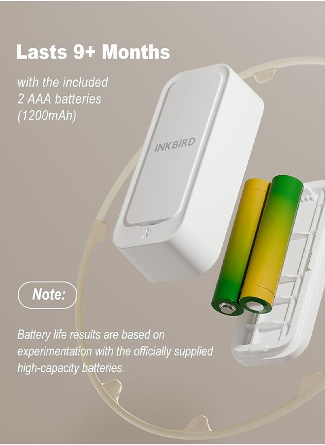 INKBIRD - INKBIRD Bluetooth Thermo-hygrometer ITH-11-B (3 Packs), Temperature and Humidity Monitor with Bluetooth APP Remote Control, Ultra Long Battery Life, IP65 Waterproof for Home Reptile Refrigerator - Image 1