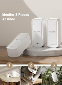 INKBIRD INKBIRD Bluetooth Thermo-hygrometer ITH-11-B (3 Packs), Temperature and Humidity Monitor with Bluetooth APP Remote Control, Ultra Long Battery Life, IP65 Waterproof for Home Reptile Refrigerator  - Image 3