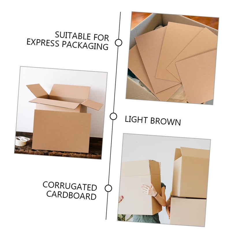 20 Pack Corrugated Cardboard Sheets For Packing Crafting And Protective Wrapping - Image 4