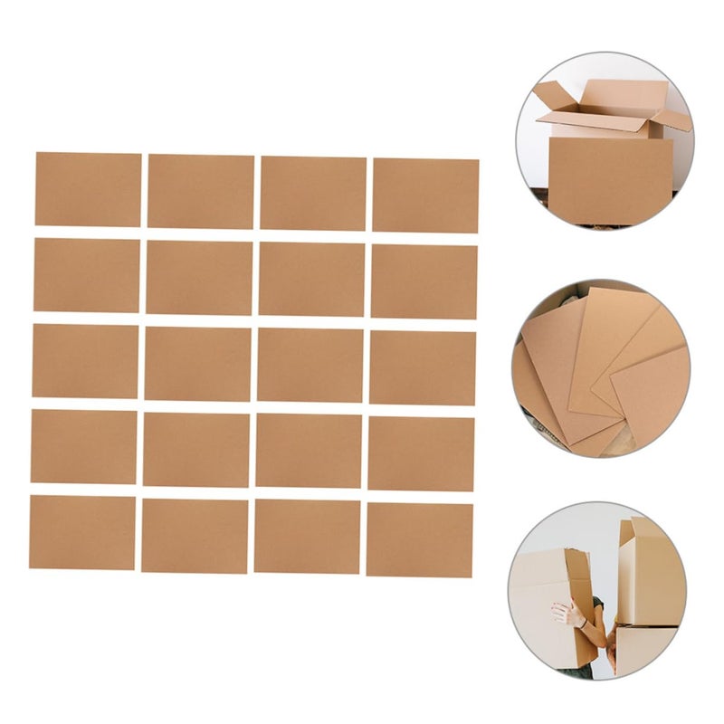20 Pack Corrugated Cardboard Sheets For Packing Crafting And Protective Wrapping - Image 5