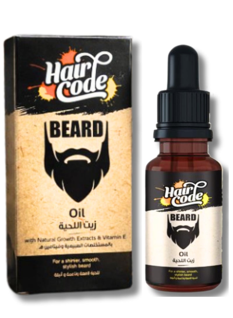 Hair Code Beard Oil 55ml - Image 1