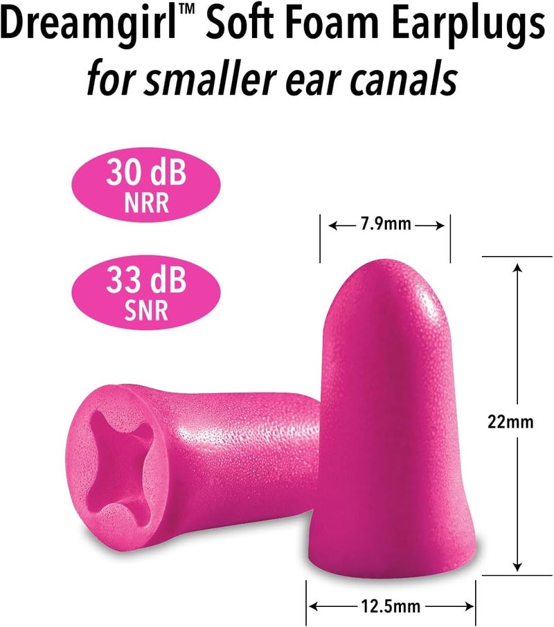 Macks Dream Girl Sleep Mask with Ear Plugs Pink - Image 3