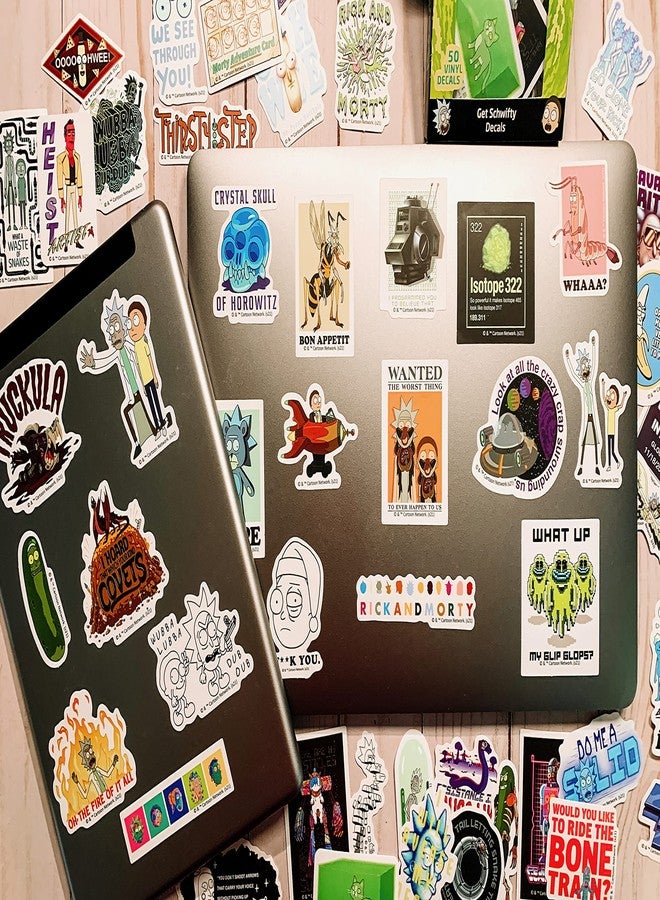 Conquest Journals Rick and Morty Sticker Bundle, 100 Unique Stickers, Officially Licensed, Waterproof, UV and Scratch Resistant - Image 4