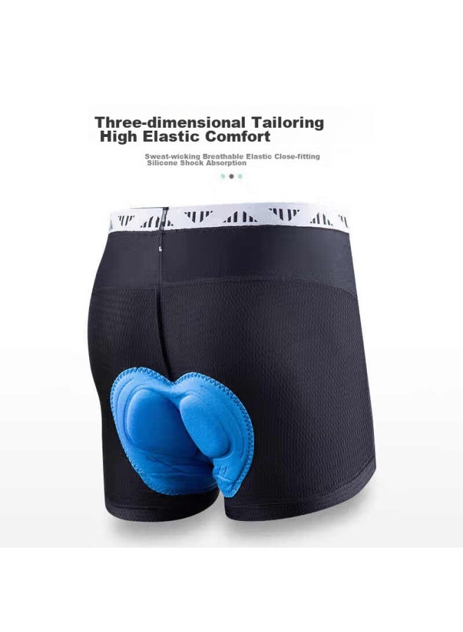 Lampada Lanpada Men's Cycling Underwear, Summer High-elastic Breathable Seamless Cycling Shorts, Black, Size M - Image 5