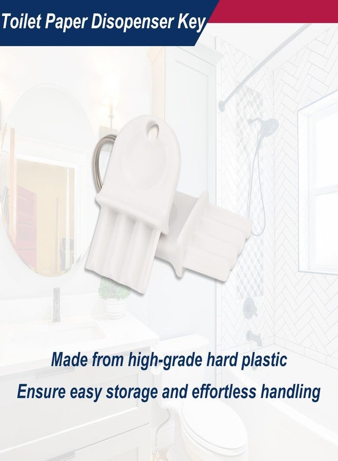 NICECRAFT 10 Pcs Toilet Paper Towel Dispenser Key, Universal Tissue Dispenser Key Replacement - Image 4