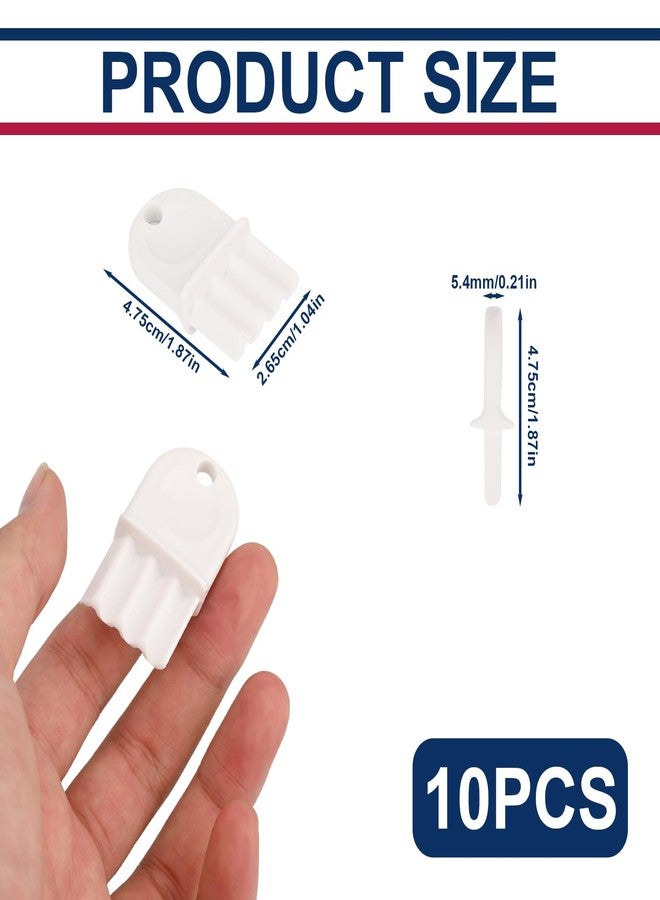 NICECRAFT 10 Pcs Toilet Paper Towel Dispenser Key, Universal Tissue Dispenser Key Replacement - Image 2