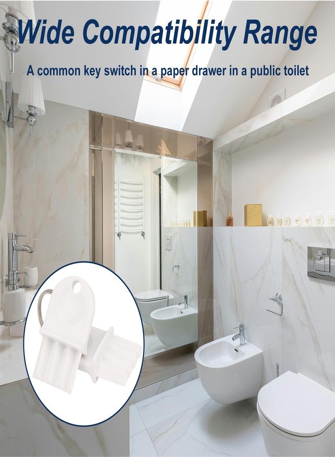 NICECRAFT 10 Pcs Toilet Paper Towel Dispenser Key, Universal Tissue Dispenser Key Replacement - Image 5