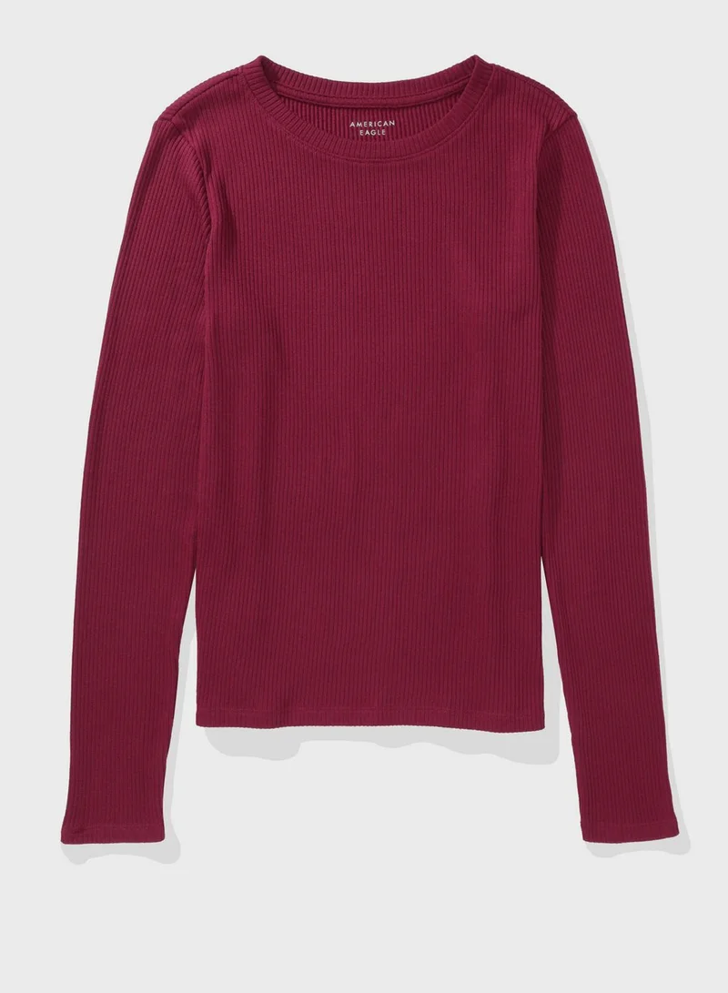 امريكان ايجل Crew Neck Knitted T-Shirt