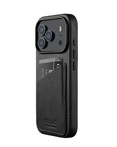 Mujjo Wallet Leather Case for iPhone 17 Pro - MagSafe Compatible - Black - Image 1